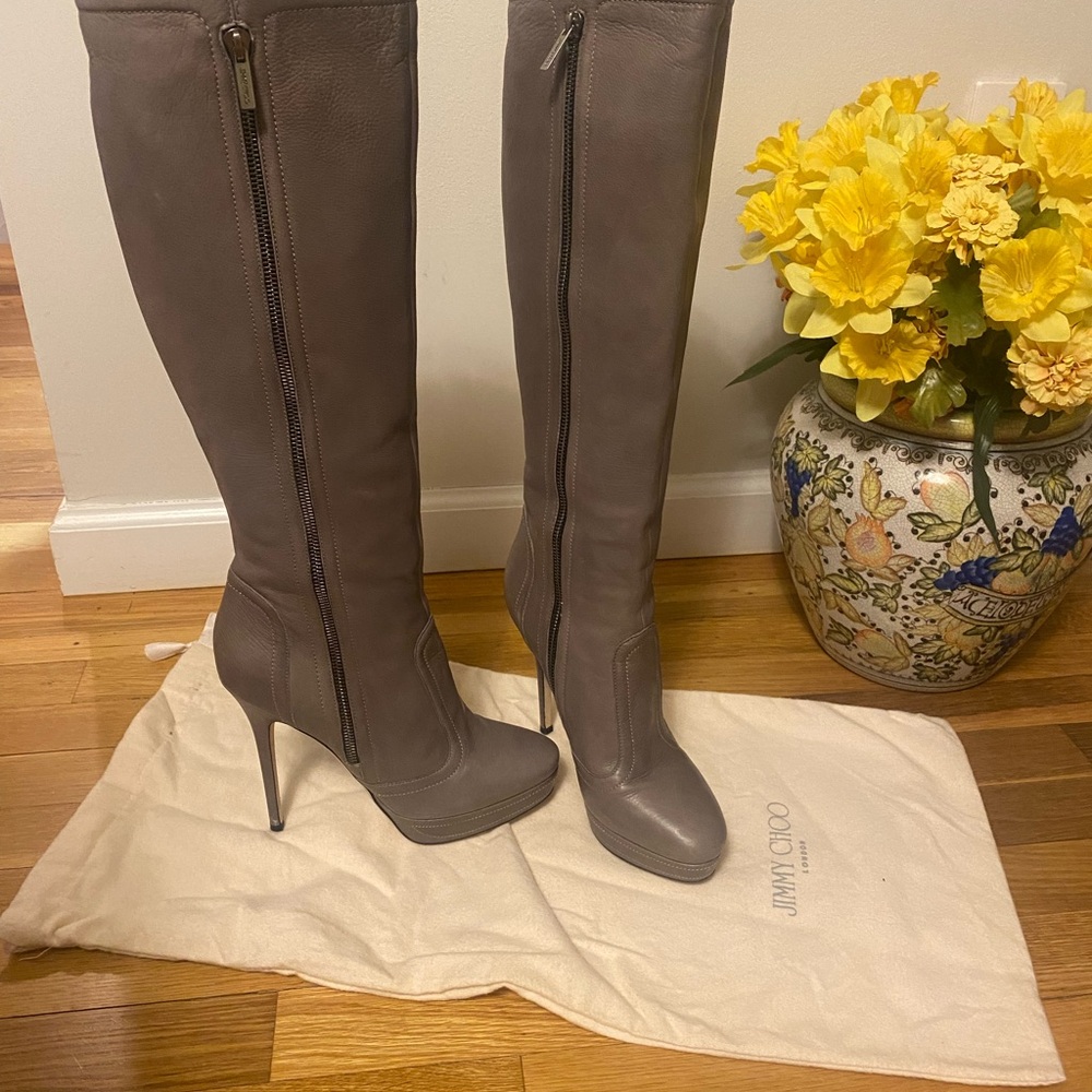 Jimmy Choo tall leather boots
